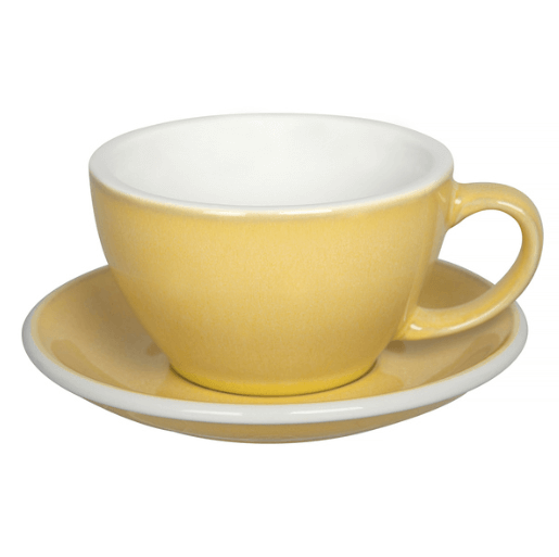 Loveramics Egg - Cafe Latte 300 ml Kop og underkop Lys gul (Butter)