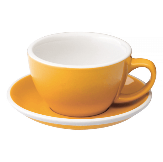 Loveramics Egg - Cafe Latte 300 ml Kop og underkop Gul