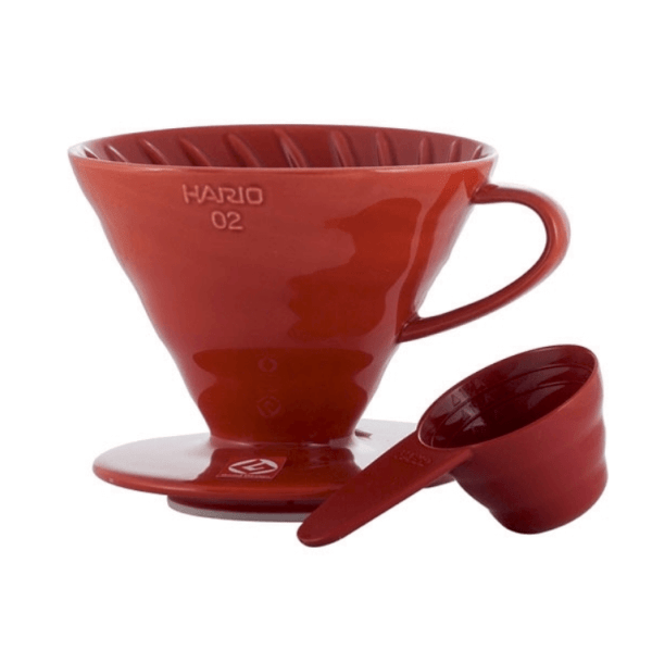 Hario V60-02 Keramisk Coffee Dripper Rød