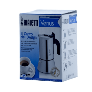 Bialetti Venus 4 koppers Moka Espressokande - Egnet til induktion