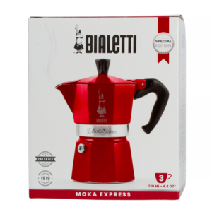 Bialetti Moka Express Espressokande - Marocco Rød 3 kopper - Special Edition