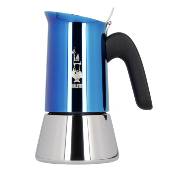 Bialetti NY Venus 4 koppers Moka Espressokande – Blå - Egnet til induktion