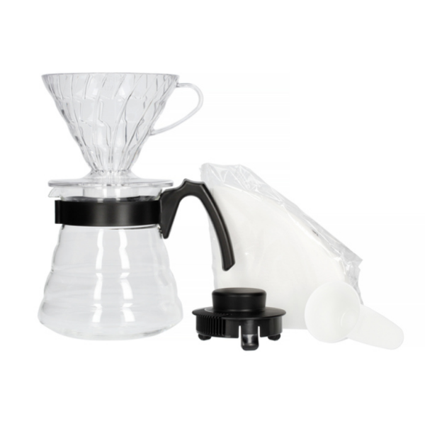 Hario V60-02 Craft Kaffebrygger sæt - Dripper + Server + Filtre + Måleske