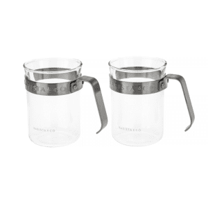 Barista & Co - Kaffeglas med metalramme - Sæt m/2 stk.
