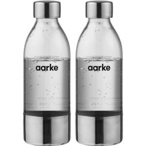 Aarke – 2-paks PET flasker til Carbonator 3 – 450ml – stål