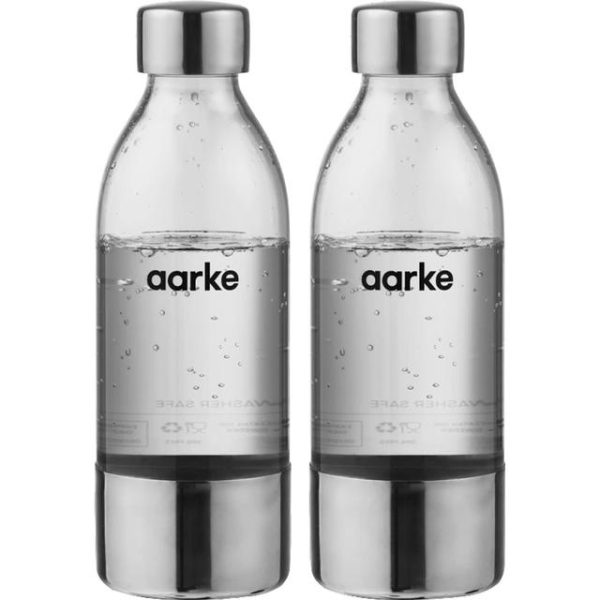 Aarke - 2-paks PET flasker til Carbonator 3 - 450ml - stål